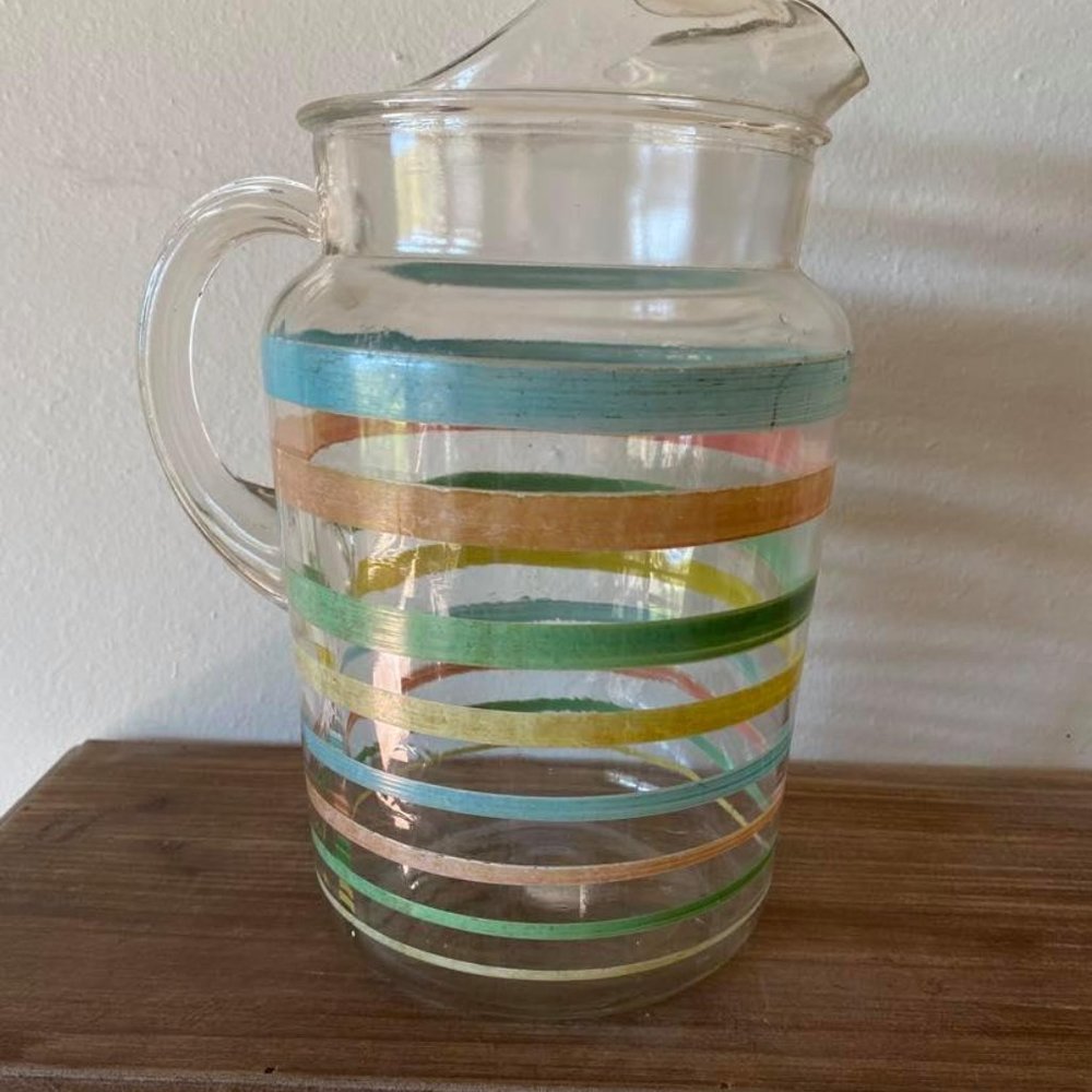 Vintage Glass Pitcher